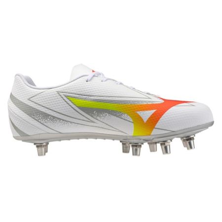 Chaussures rugby Mizuno Waitangi Club blanc orange