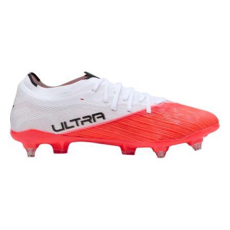 Chaussure rugby Puma Ultra Nitro 7 vue profil gauche rouge blanc