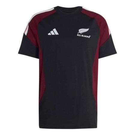 T-shirt rugby All Blacks coton noir maroon adidas 2026