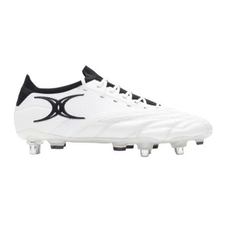 Crampons rugby Gilbert Icon Play 2.0 6S blancs cuir