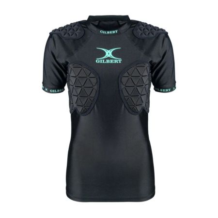 Épaulière rugby Triflex Fem V3 Gilbert mousse EVA noire vue face