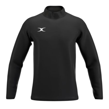 Veste échauffement rugby enfant Atom noire Gilbert