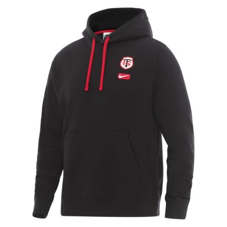 Sweat capuche Stade Toulousain Nike noir écusson brodé poitrine
