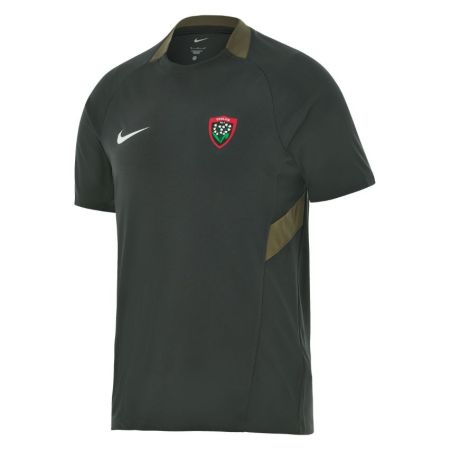 Maillot entraînement RC Toulon Nike vert col kaki vue face