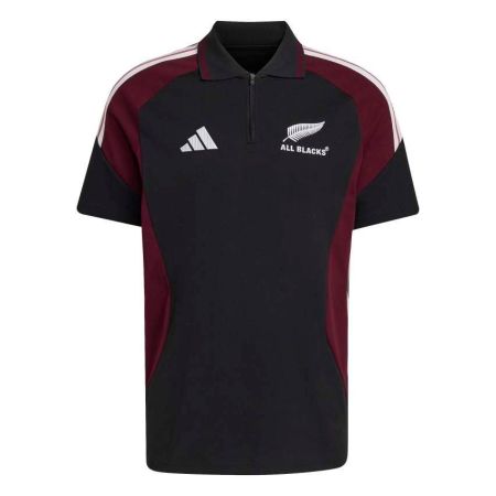Polo rugby entraînement All Blacks 2026/2027 Adidas noir