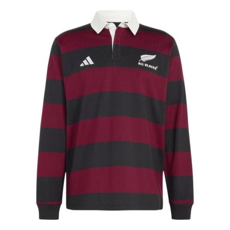 Polo rugby All Blacks Heritage Maroon Adidas homme