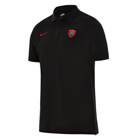 Polo piqué RC Toulon Nike noir vue de dos