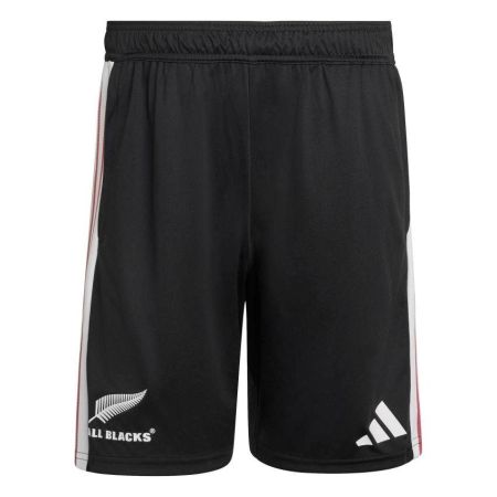 Short rugby entraînement All Blacks noir blanc Adidas