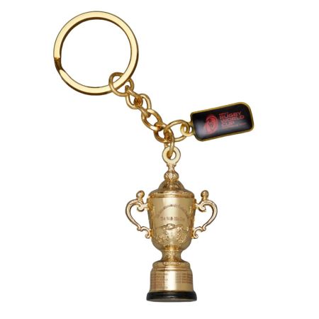 Porte-clés réplique 3D trophée Webb Ellis Coupe Monde Rugby 2027