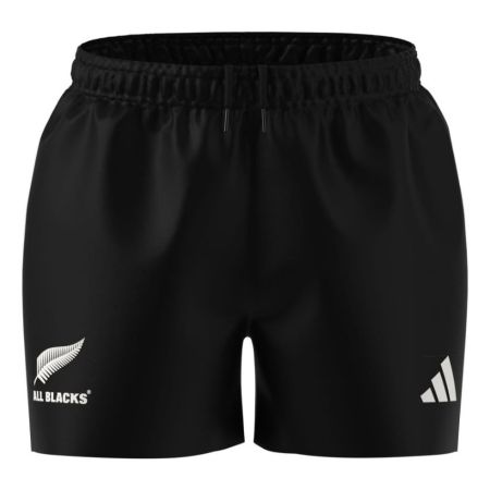 Short rugby noir All Blacks enfant adidas face avant