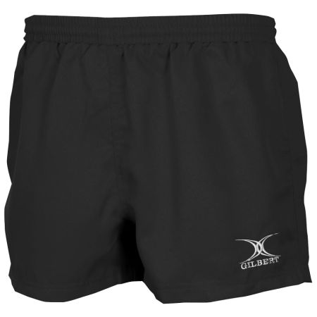 Short noir Gilbert Saracen junior détail taille élastiquée