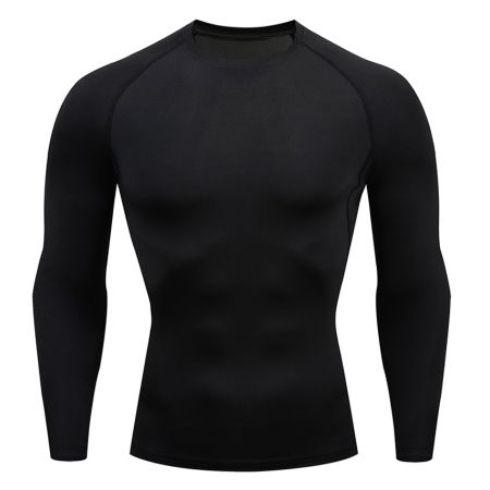 Sous Maillot Thermique Rugby Manches Longues Noir - Boutique-Rugby.com
