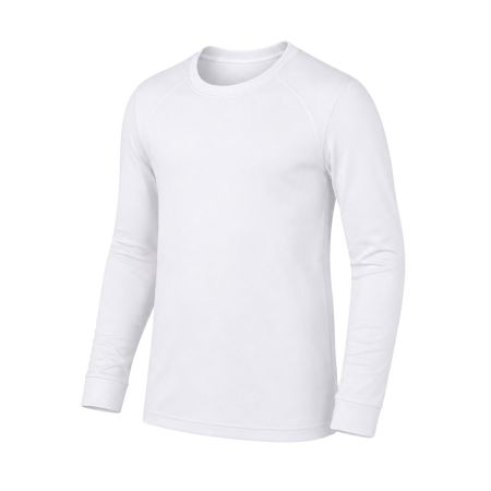 Sous Maillot Thermique Rugby Enfant Manches Longues Blanc - Boutique-Rugby.Com