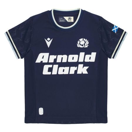 Maillot rugby Écosse domicile bébé 2026/2027 Macron bleu marine face