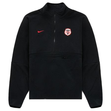 Polaire rugby Stade Toulousain Nike 2026/27 noir rouge vue face