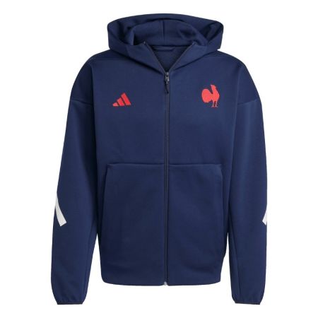 Sweat Rugby zippé FFR Travel Full Zip Hoody Rugby zippé France 2025/2026 - Adidas