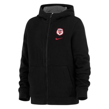 Sweat À Capuche Zippé Rugby Enfant Stade Toulousain Noir 2025/2026 - Nike

