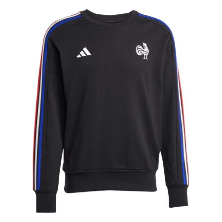 Sweat-shirt Rugby 3 bandes France Essentials Noir - ADIDAS