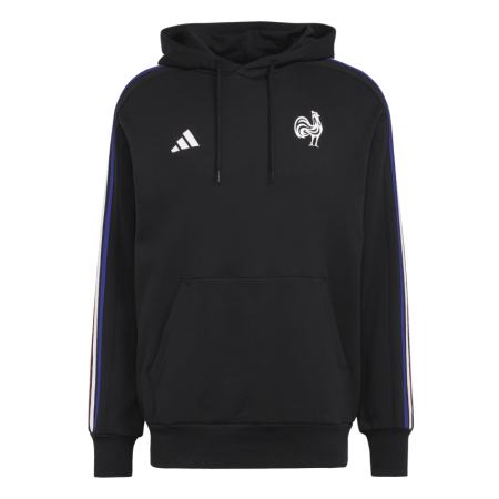 Sweat à capuche Rugby France Essentiel Noir - Adidas ADIDAS