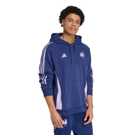 Sweat à capuche Rugby entraînement France 2025/2026 - Adidas