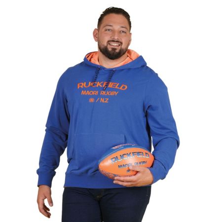 Sweat à capuche Rugby Maori Rugby bleu foncé - Ruckfield