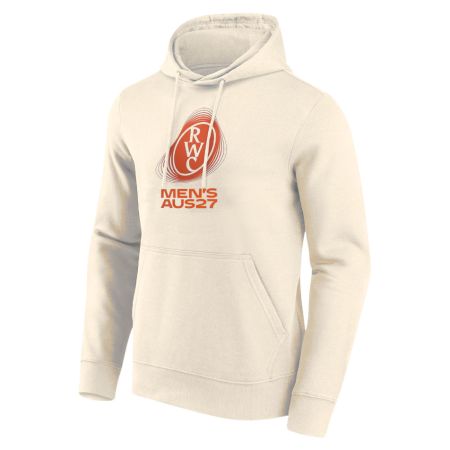 Sweat à capuche Rugby Officiel Coupe du Monde 2027 Blanc - RWC 2027