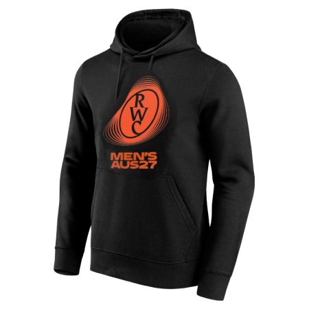Sweat à capuche Rugby Officiel Coupe du Monde 2027 Noir - RWC 2027
