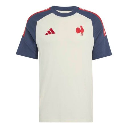 T-shirt Coton Rugby France Adidas FFR Cream White 2027