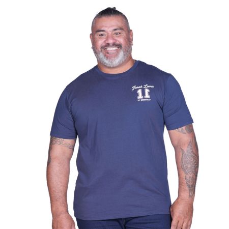 T-shirt Rugby Jonah Lomu Bleu Marine - Ruckfield