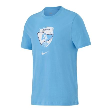 T-shirt bleu marine Aviron Bayonnais Nike coton logo brodé