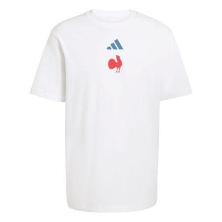 Tee-Shirt Rugby FFR Blanc 2025/2026 - Adidas