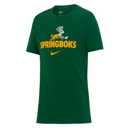 T-shirt enfant Nike Springboks vert face avant graphisme sérigraphié