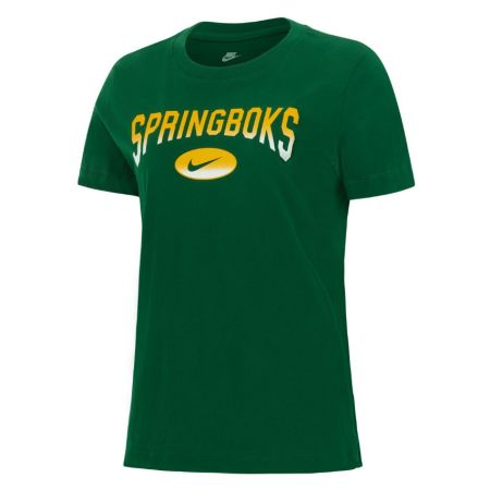 T-shirt femme Nike Springboks vert Gorge Green coton vue face