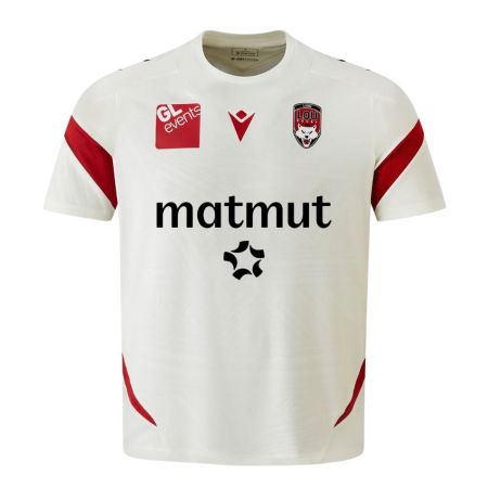 T-Shirt Rugby Lyon Lou Training Ruck Blanc - Macron