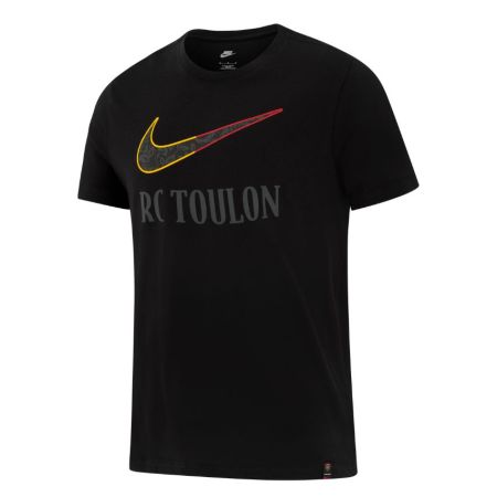 T-shirt Rugby Noir RCT Rugby Club Toulon Coupe d'Europe 2026 - Nike