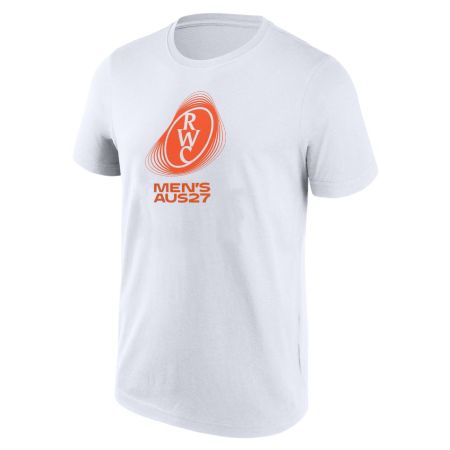 Tee-shirt Rugby Officiel Coupe du Monde 2027 Blanc - RWC 2027