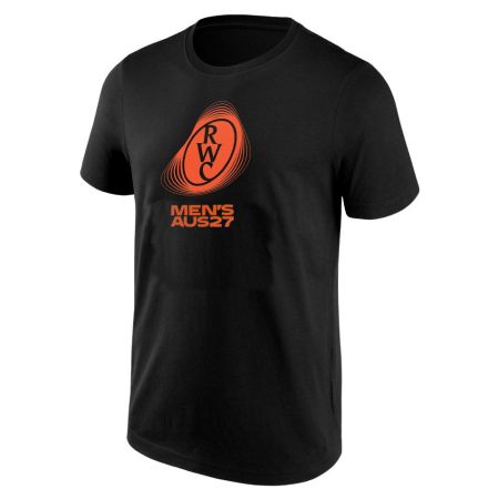 Tee-shirt Rugby Officiel Coupe du Monde 2027 Noir - RWC 2027