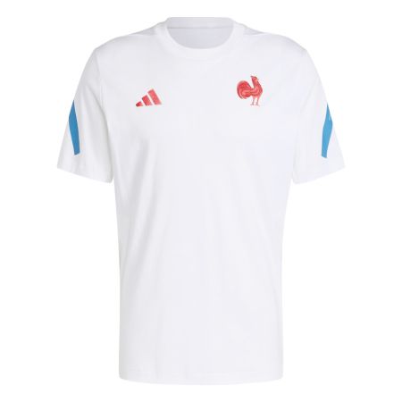 T-shirt Rugby Voyage France Blanc 2024/2025 – Adidas