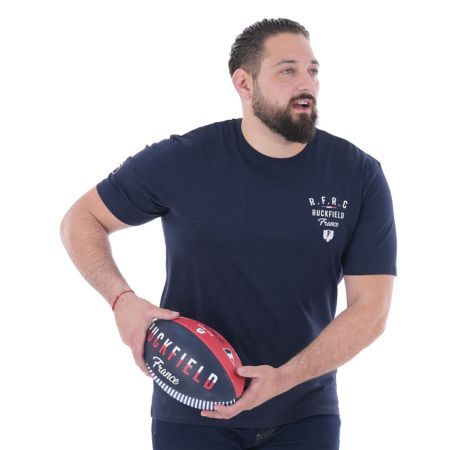 T-Shirt Coq French Rugby Club Bleu Marine - Ruckfield
