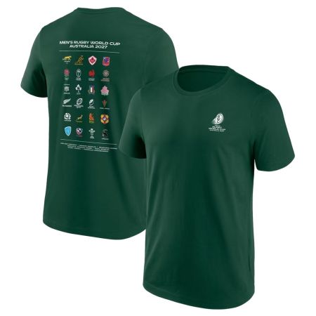 T-shirt rugby Coupe du Monde 2027 Australie vert foncé