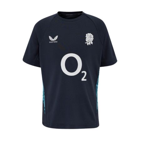 T-shirt Rugby Entraînement Enfant Angleterre 2025/2026 - Castore