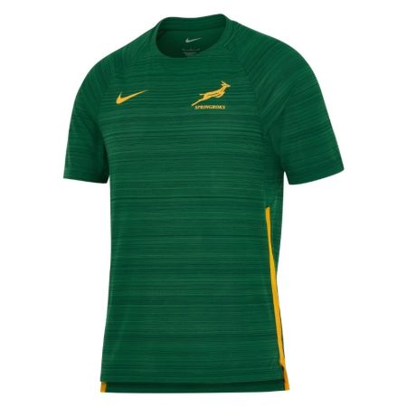 Tee-shirt entraînement Springboks Nike Gorge Green polyester vue face