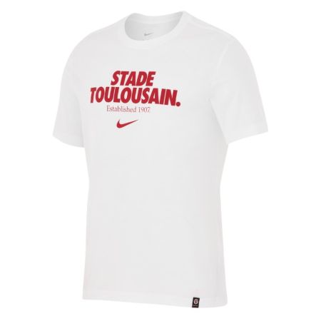 T-Shirt Rugby Graphique Stade Toulousain Blanc 2025/2026 - Nike

