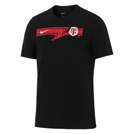 T-Shirt Rugby Graphique Stade Toulousain Noir 2025/2026 - Nike


