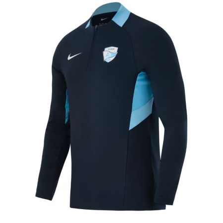 Veste training 1/4 zip Aviron Bayonnais Nike bleu blanc homme