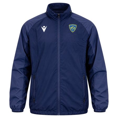 Coupe-vent ASM Clermont bleu marine Macron vue face saison 2026-2027