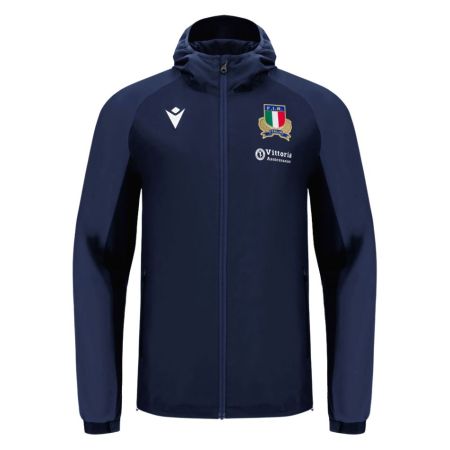 Veste Rugby Zippé Imperméable Italie 2025/2026 - Macron