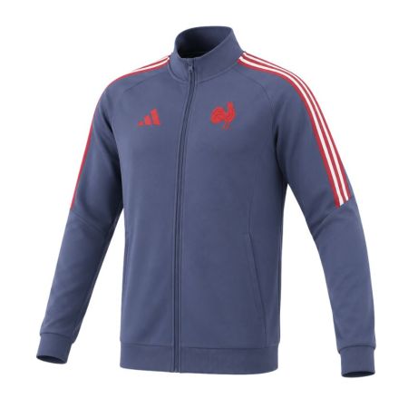 Veste survêtement France Rugby Shadow Navy adidas FFR 2026