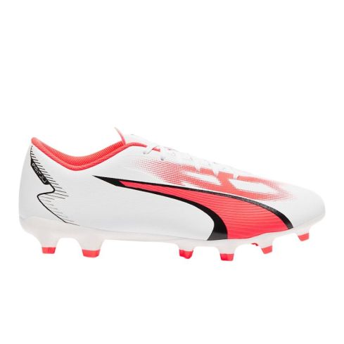 Chaussures Rugby Ultra Play FG Crampons Moulés Terrain Sec Blanc - Puma