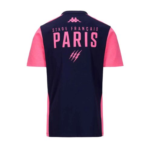 Polo Abiangy 8 Stade Francais Paris Bleu/Rose 2024/2025 - Kappa